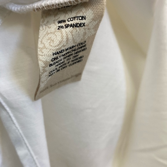 Soft Surroundings women’s plus size 2X white V-neck tunic top - Picture 5 of 5